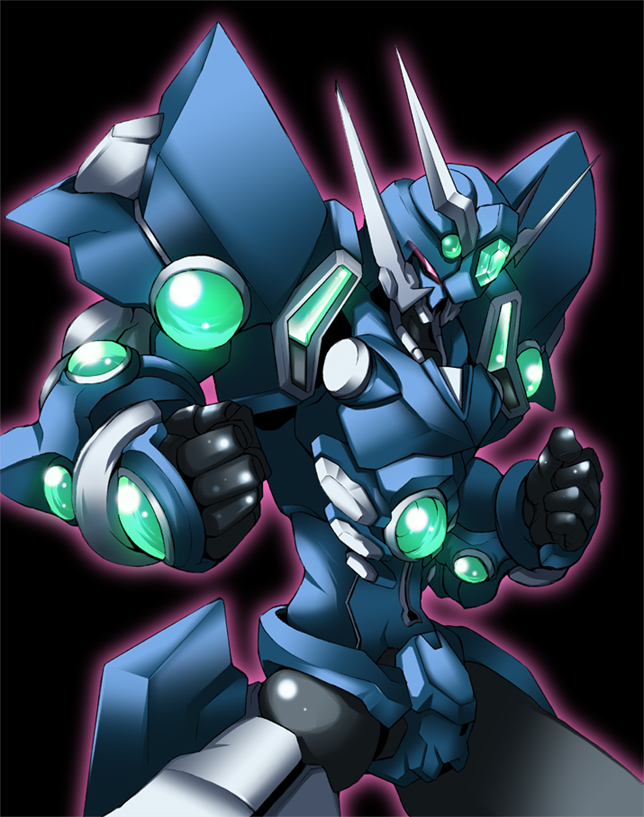 mecha, nanairo_souga, simple_background, solo, souga_nanairo, soulgain, super_robot_wars, super_robot_wars_advance