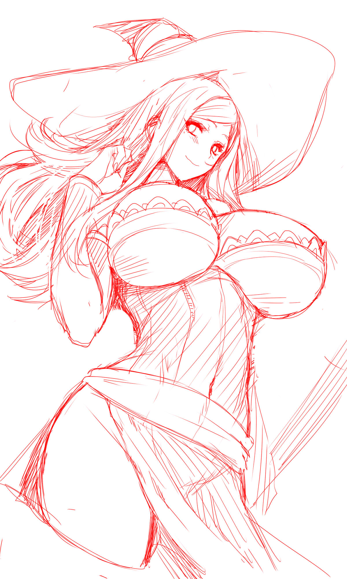 1girl, angelo_(gomahangetsu), bare_shoulders, breasts, dragon's_crown, eyebrows, eyelashes, female