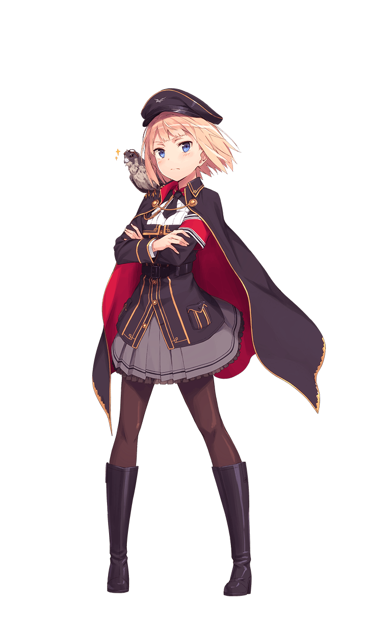 1girl, armband, artist_request, bird, black_boots, blonde_hair, blue_eyes, boots