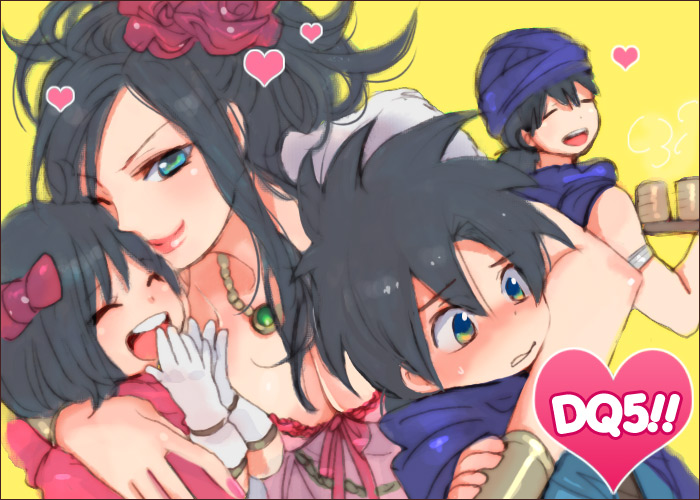 blue_eyes, blush, bow, deborah, deborah's_daughter, deborah's_son, deborah's_daughter, deborah's_son