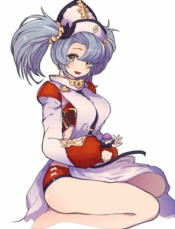 1girl, :d, black_gloves, blush, coppelia_(futamine), dress, fingerless_gloves, gloves
