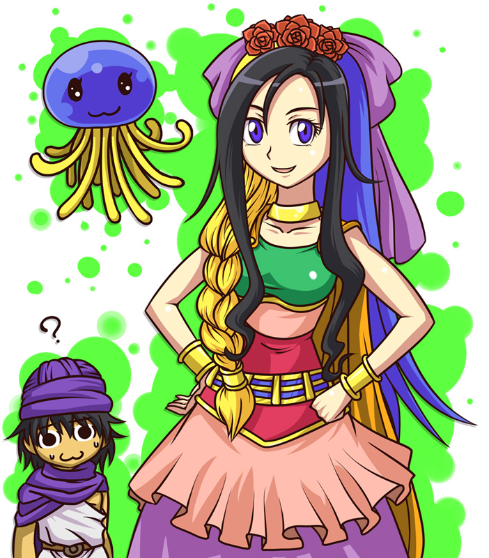 :3, bianca, blue_eyes, braid, chimera, chimerism, deborah, dragon_quest