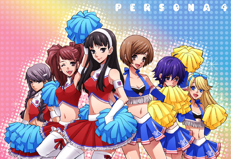black_eyes, black_hair, blonde_hair, blue_eyes, blue_hair, breasts, brown_eyes, brown_hair