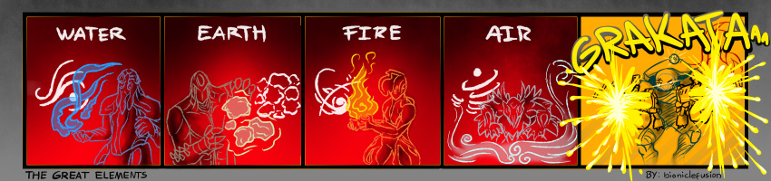 2girls, 3boys, artist_name, atlas_(warframe), avatar:_the_last_airbender, avatar_legends, bioniclefusion, body_armor