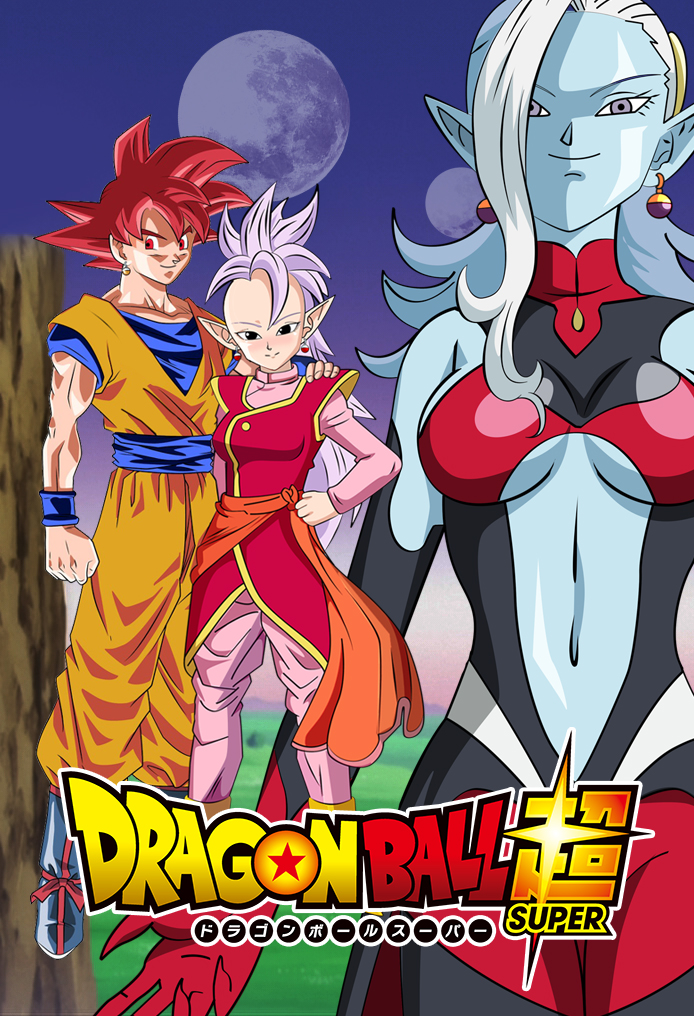 1boy, 2girls, breasts, dragon_ball, dragon_ball_super, dragon_ball_xenoverse, dragonball_z, kaioushin