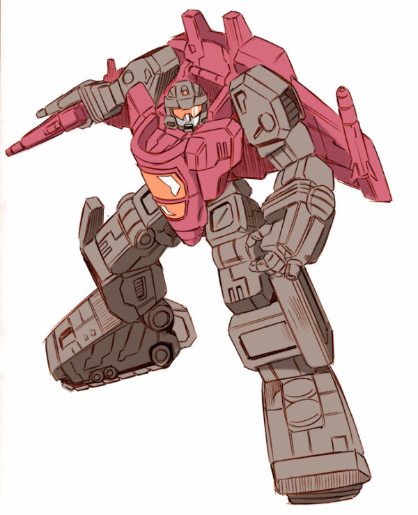 1boy, 80s, aircraft, airplane, decepticon, flywheels, ground_vehicle, gun, holding, insignia, jet, kamizono_(spookyhouse), machine, machinery, mecha, military, military_vehicle, motor_vehicle, no_humans, oldschool, open_mouth, robot, science_fiction, solo, tank, transformers, weapon, wings