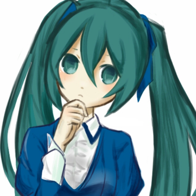 1girl, aqua_eyes, aqua_hair, blue_dress, chaban_capriccio_(vocaloid), dress, evillious_nendaiki, hair_ribbon