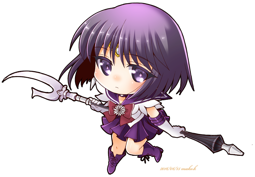 1girl, artist_name, bent_over, bishoujo_senshi_sailor_moon, boots, chibi, choker, circlet