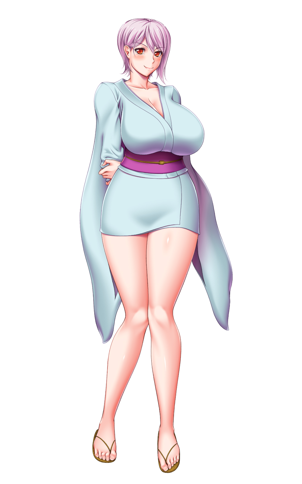 1girl, ameoto, bikini, breasts, cleavage, huge_breasts, nakiri_alice, pink_hair
