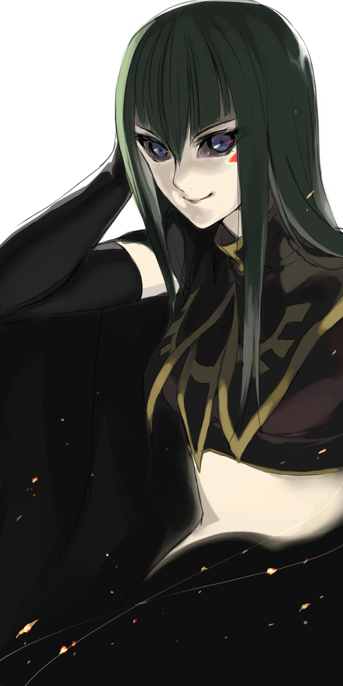 carly_nagisa, dark_signer, gloves, green_hair, highres, long_hair, shiichikin, yu-gi-oh!