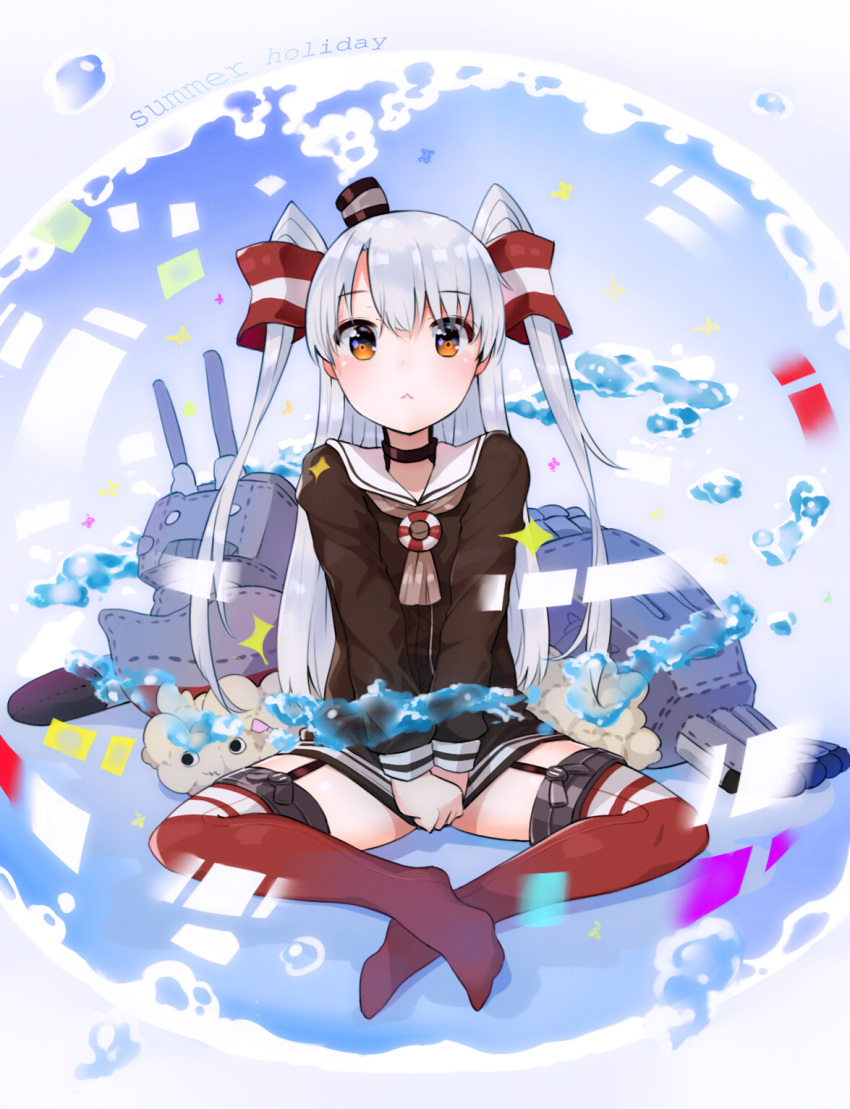 1girl, amatsukaze_(kantai_collection), female, kantai_collection, long_hair, solo, twintails, yamano
