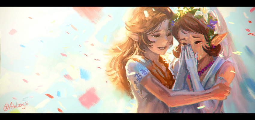 2girls, ag+_(atelieriji), anju, cremia, multiple_girls, nintendo, pointy_ears, smile