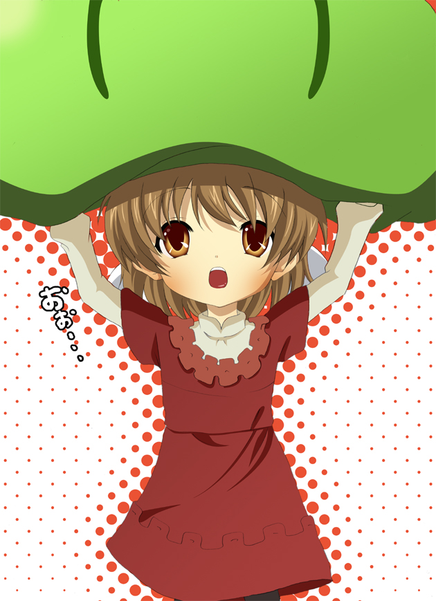 brown_hair, clannad, dango, dango_daikazoku, okazaki_ushio, short_hair, yukiomi_haku