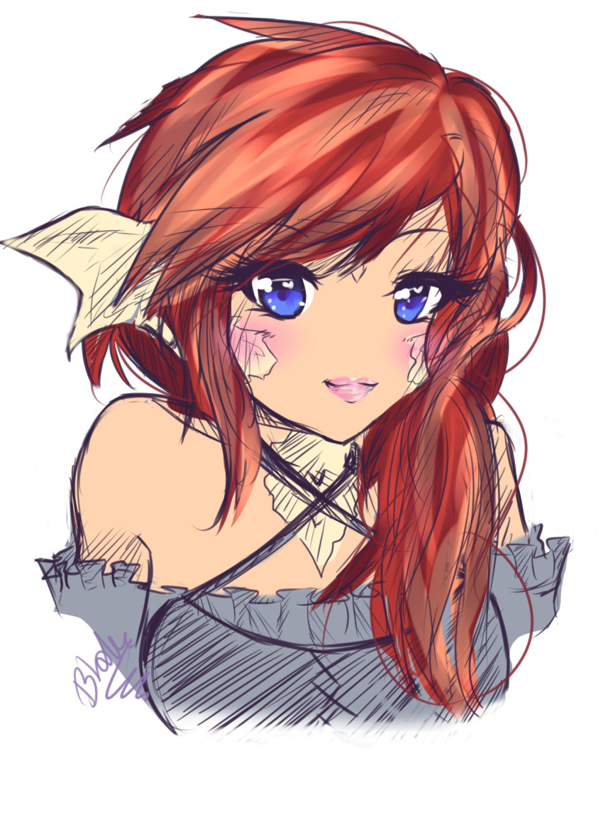 1girl, artist_name, au_ra, au_ra_raen, borrowed_character, female, final_fantasy, final_fantasy_xiv