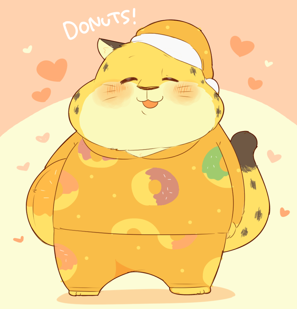 benjamin_clawhauser, blush, cheetah, chibi, disney, english, furry, hyaku