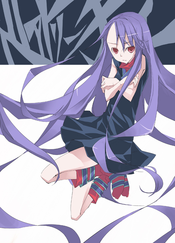 1girl, beatrice_(wild_arms), dress, long_hair, purple_hair, shigure_(crimsonlover), sidelocks, wild_arms