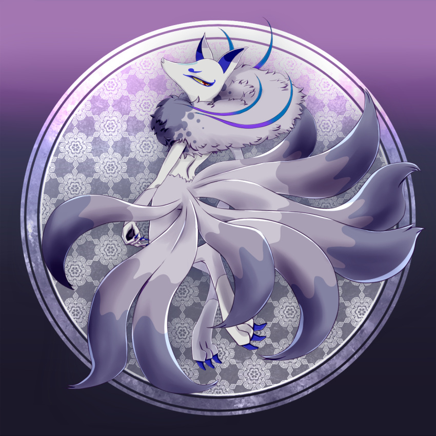 animal_ears, back, fox_ears, fox_tail, furry, highres, inugami_(youkai_watch), no_humans