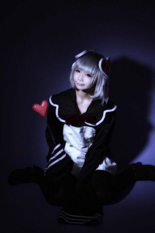 1girl, attraction-m_(lolo), cosplay, hearts, magical_girl, magical_girl_apocalypse, mahou_shoujo_of_the_end, photo