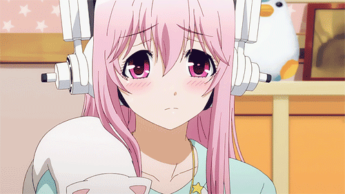 animated, animated_gif, pink_eyes, pink_hair, red_eyes, soniani, super_sonico, tagme
