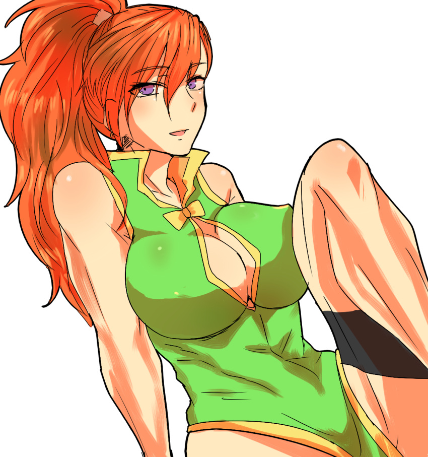 1girl, bare_shoulders, blush, breasts, cleavage, cleavage_cutout, dress, earrings