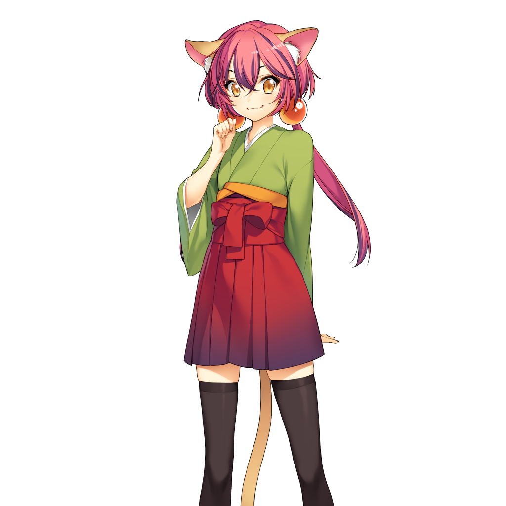 1girl, :3, akeiro_kaikitan, animal_ears, aoi_(nanairo_reincarnation), cat_ears, cat_tail, game_cg