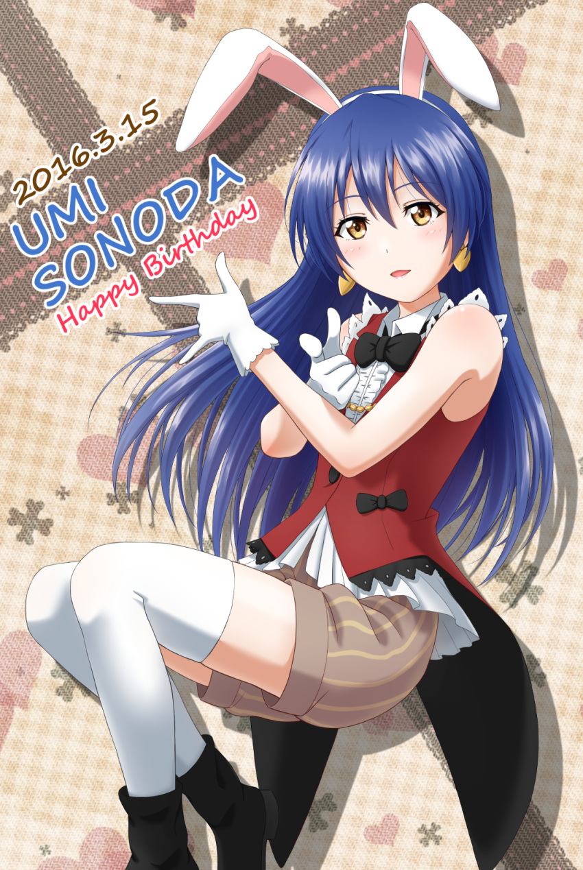 1girl, bishoujo_senshi_sailor_moon, blue_hair, blush, brown_eyes, crossover, dress, female
