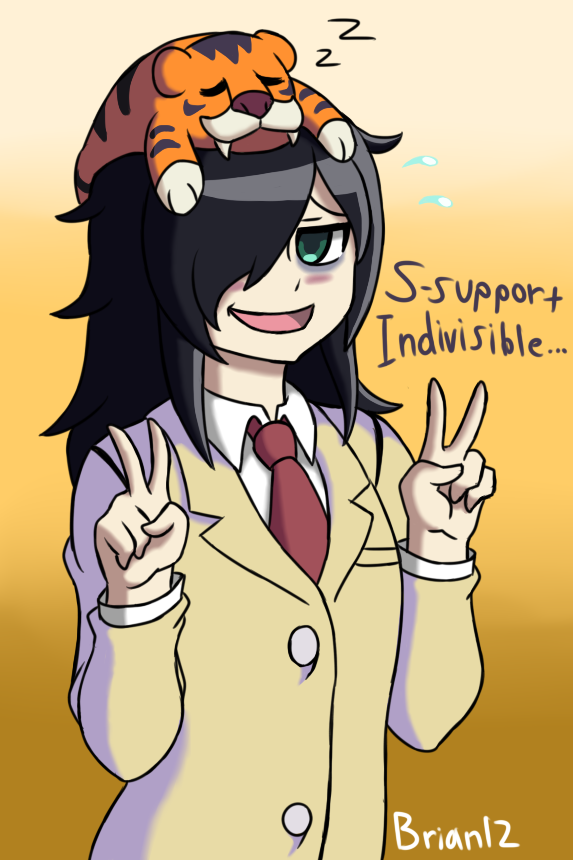 1girl, bags_under_eyes, black_hair, brian_libunao, crossover, english, green_eyes, indivisible
