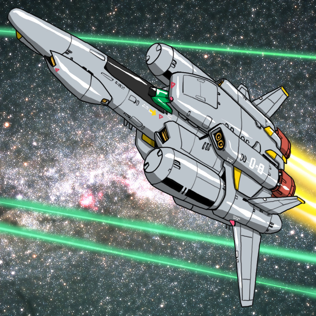 hirodango, no_humans, project_a-ko, space, starfighter