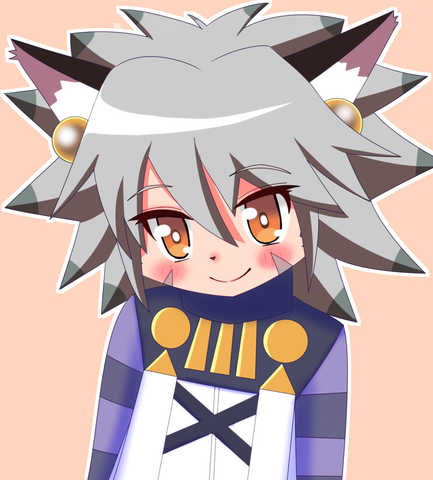 1girl, artist_request, blush, brown_eyes, elh_melizee, female, furry, grey_hair