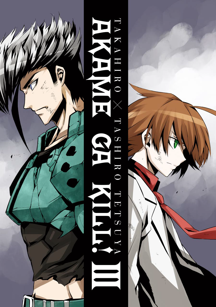 akame_ga_kill!, akame_ga_kill!_extra_covers, armor, black_hair, blue_eyes, brown_hair, bulat, green_eyes