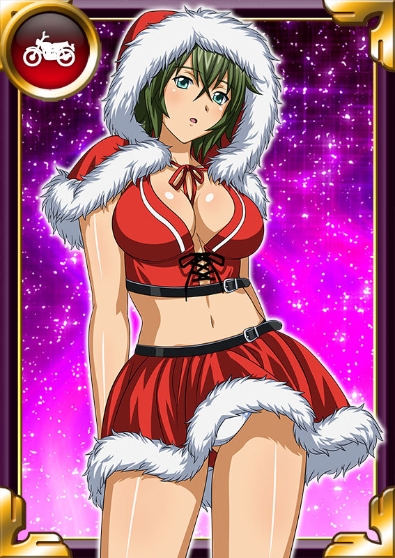 00s, 1girl, artist_request, breasts, female, green_hair, ikkitousen, kyocho_chuukou