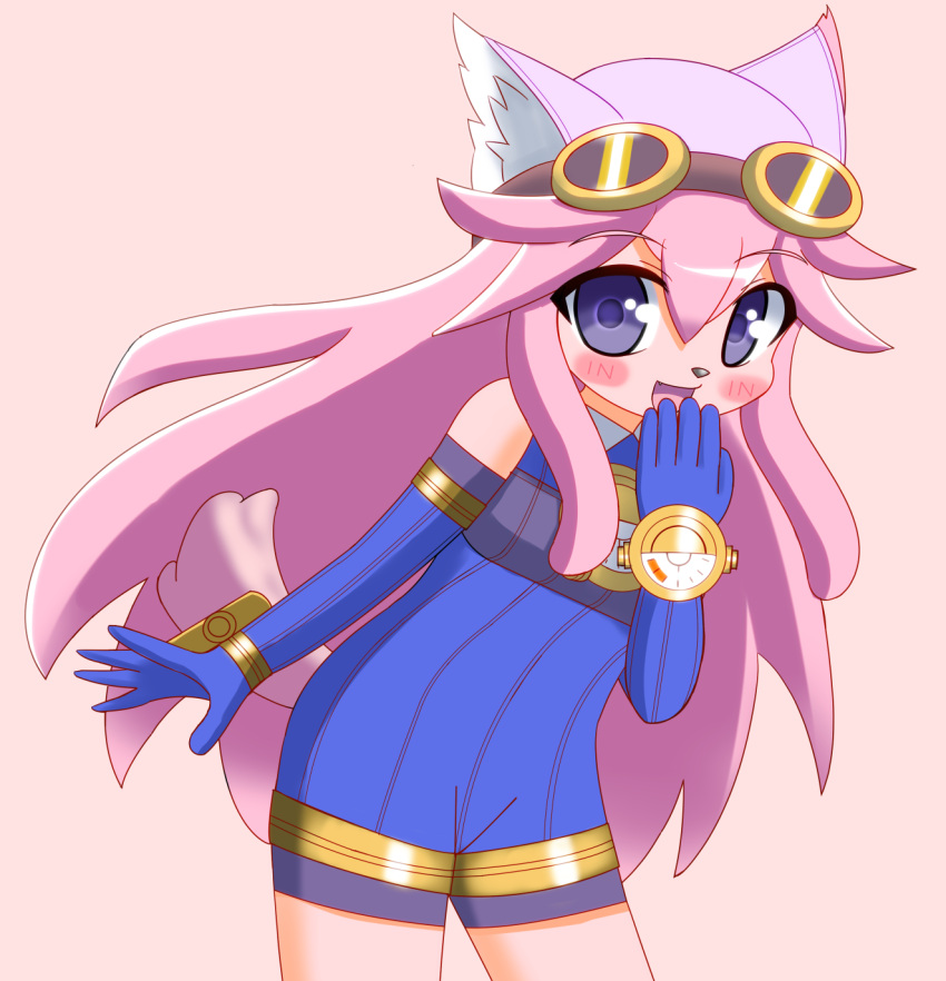 1girl, artist_request, blush, chocolat_gelato, dog, female, furry, hair_googles