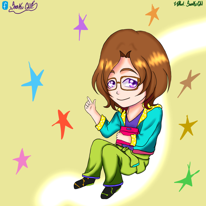 1boy, artist_request, hachimine_takuma, glassesbu!, solo, tagme