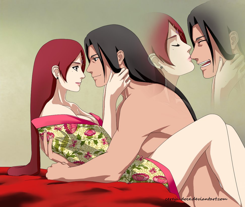 1boy, 1girl, black_hair, long_hair, naruto, naruto_shippuuden, redhead, senju_hashirama, tagme, uzumaki_mito, very_long_hair