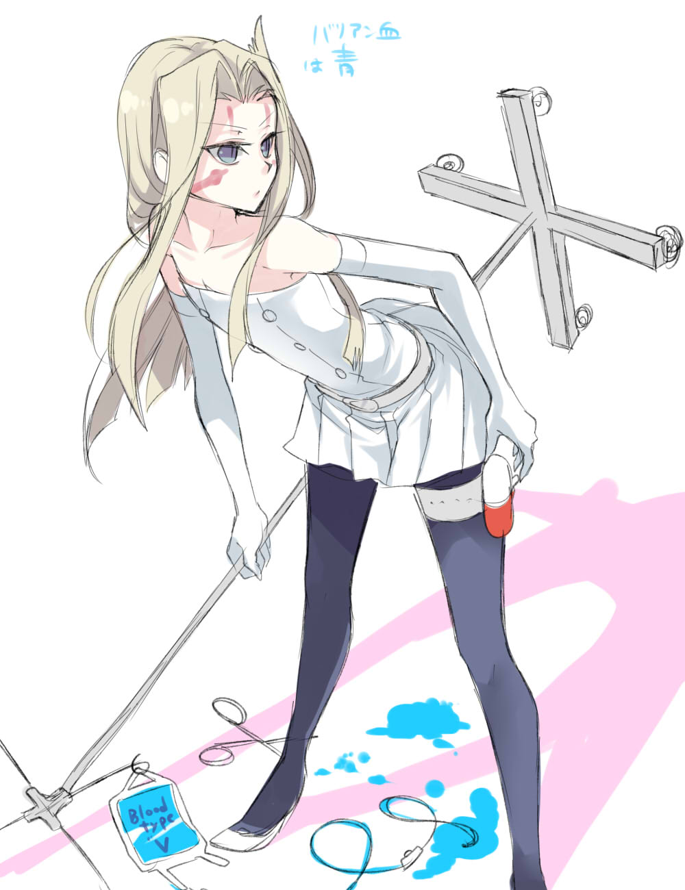 1girl, ass, blonde_hair, blue_eyes, kokuchuutei, misael, mizael, mizael_(yuu-gi-ou_zexal), yu-gi-oh!, yuu-gi-ou_zexal