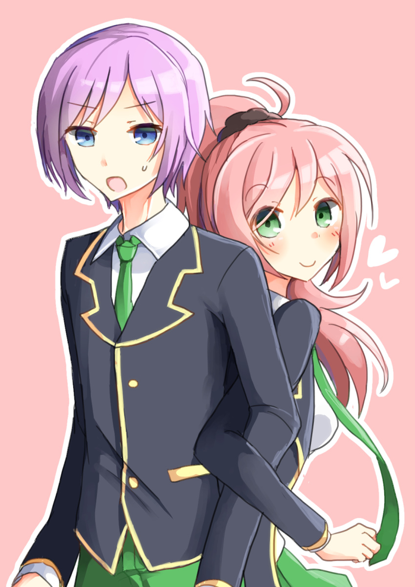 1boy, 1girl, aqua_eyes, blue_eyes, blush, breasts, brother_and_sister, joukamachi_no_dandelion