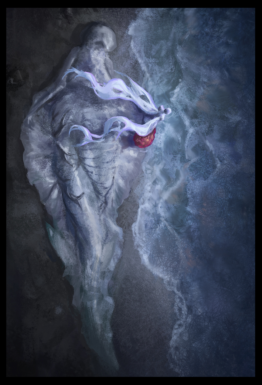 1girl, beach, bloodborne, from_above, from_software, kzcjimmy, monster, no_humans, orphan_of_kos, solo, tagme, water, wave, wings