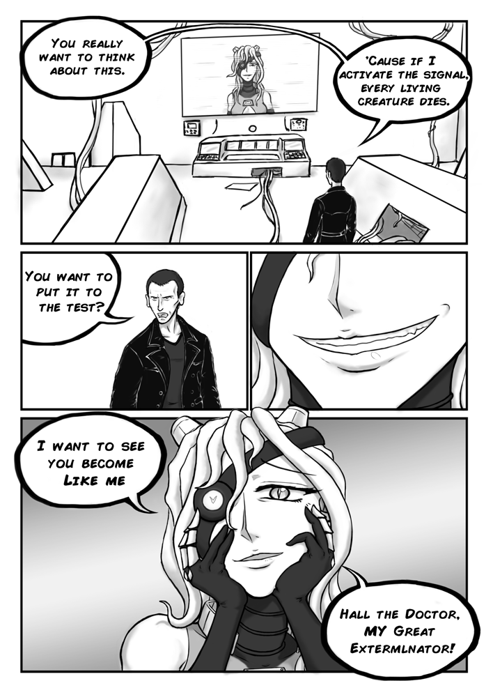 comic, dalek, dalek_emperor, doctor_who, eyepatch, jacket, leather, leather_jacket