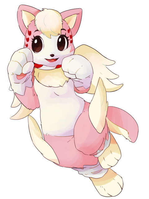 androgynous, artist_request, black_eyes, dog, full_body, furry, mascot, open_mouth