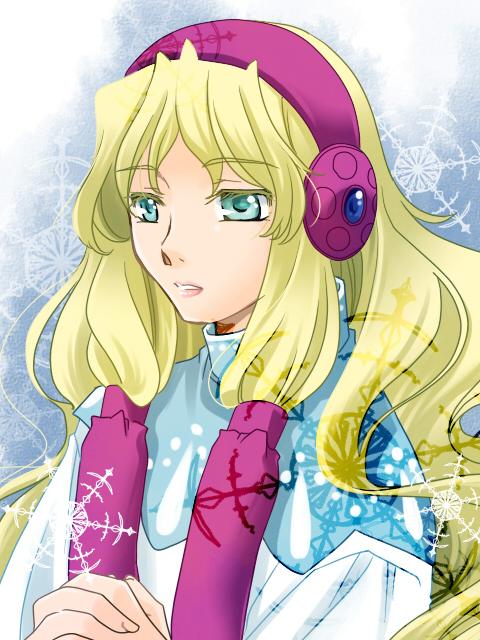 1girl, blonde_hair, blue_eyes, freya_(saint_seiya), long_hair, nashie-lplp, saint_seiya, solo