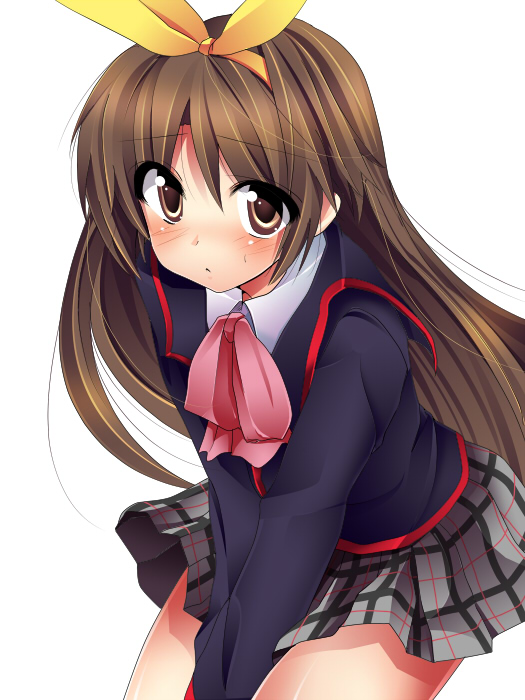 crossdressing, crossdressinging, hairband, little_busters!, little_busters!!, masayu, naoe_riki, plaid