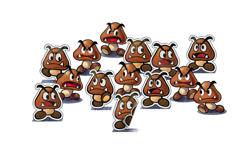 fangs, goomba, mario_&amp;_luigi, mario_&amp;_luigi:_paper_jam, official_art, paper_mario, super_mario_bros.