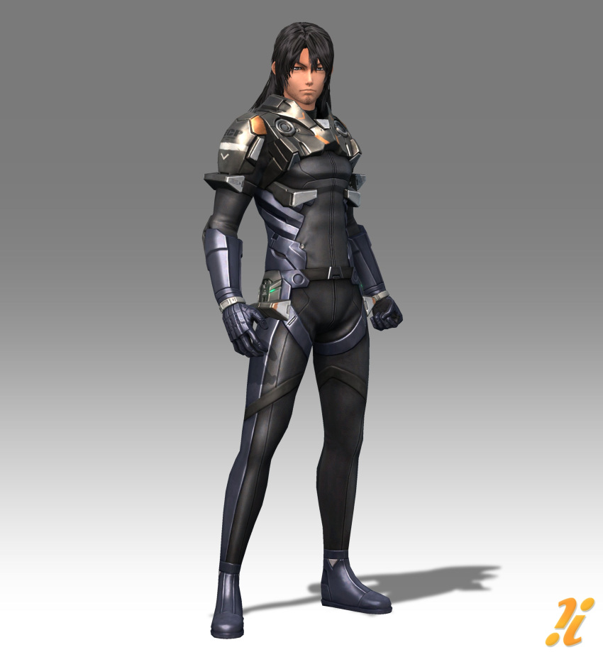 1boy, armor, black_eyes, black_hair, huge_filesize, lao_huang, nintendo, official_art, solo, xenoblade_chronicles_x