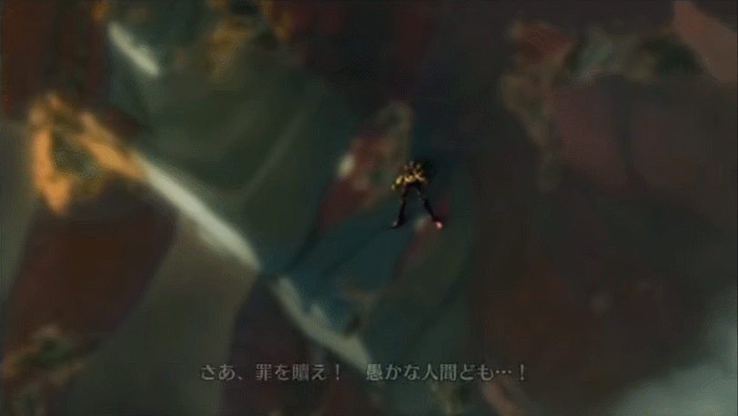 animated, animated_gif, armor, bandai, city, creature, destruction, digimon