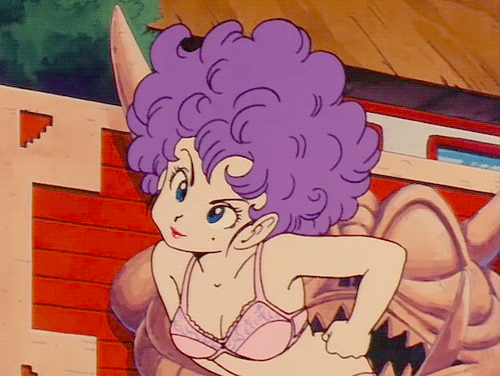 1girl, 80s, animated, animated_gif, bra, breasts, dragon_ball, female, oldschool, panties, ranfan, smile, underwear