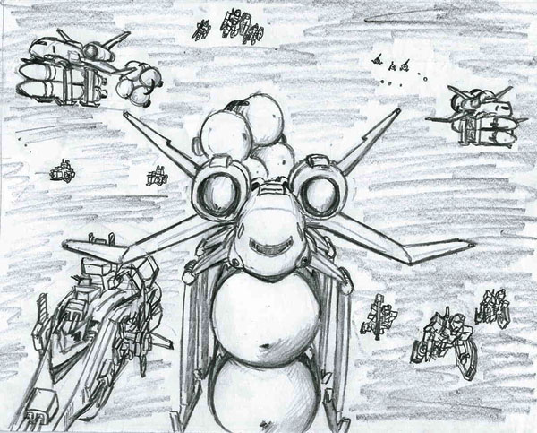 gm_(mobile_suit), gundam, mecha, missile, mobile_suit_gundam, monochrome, no_humans, public_(gundam)
