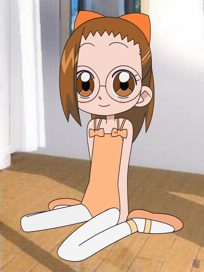 brown_hair, child, fujiwara_hazuki, hatomugisan, ojamajo_doremi, swimsuit