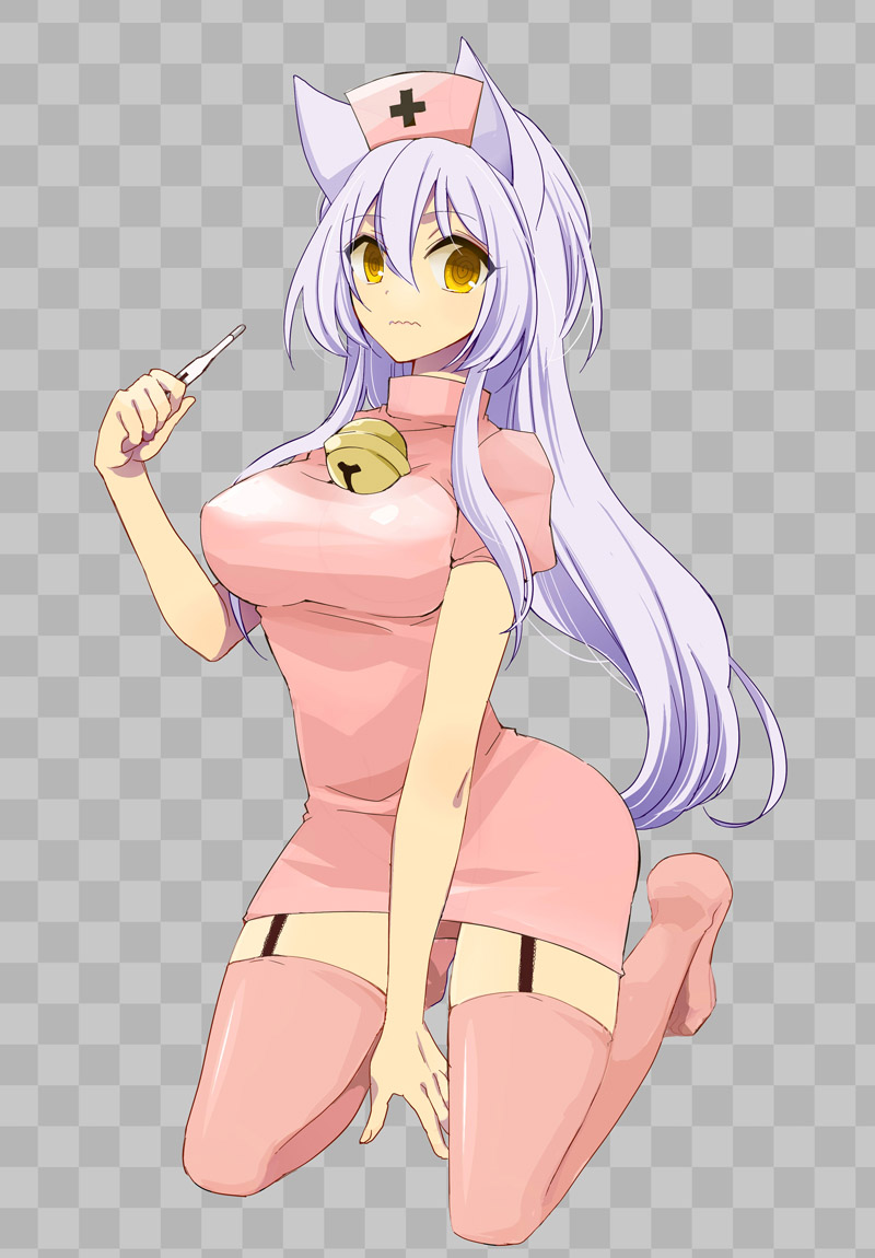 1girl, animal_ears, bell, breasts, fox_ears, genderswap, genderswap_(mtf), gugure!_kokkuri-san