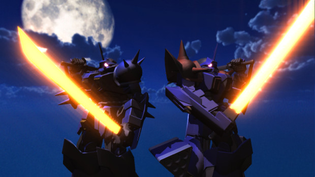 3d, efreet_(gundam), efreet_custom, gundam, gundam_cross_dimension_0079, gundam_side_story:_the_blue_destiny, mecha, mikumikudance