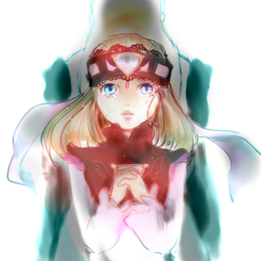 arria_ekberg, blonde_hair, blue_eyes, character_request, headband, lips, long_hair, tales_of_(series)